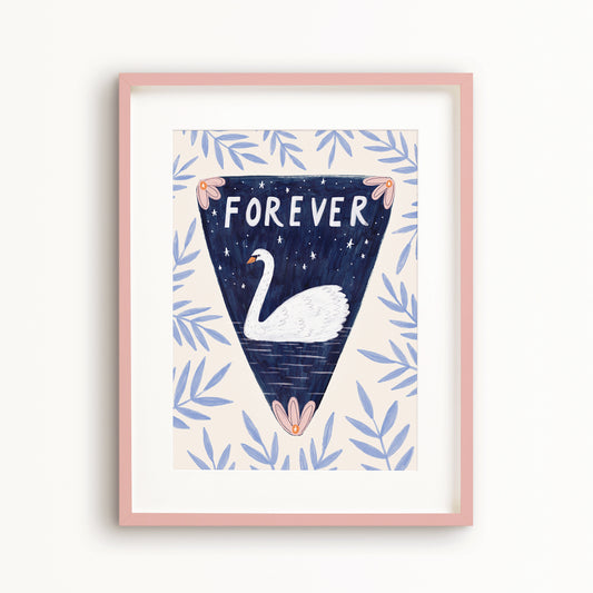 Forever Swan Art Print