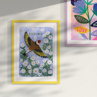 Goldfinch Bird Art Poster
