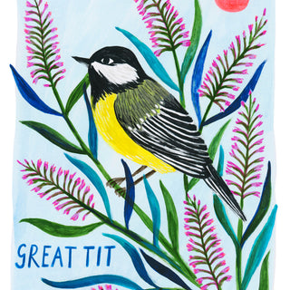 Great Tit Bird Art Print