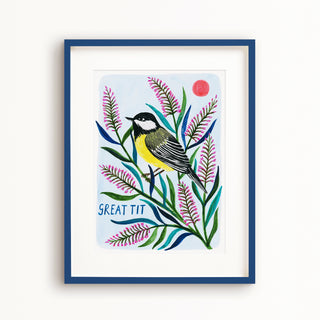 Great Tit Bird Art Print