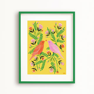 Lovebirds Art Print