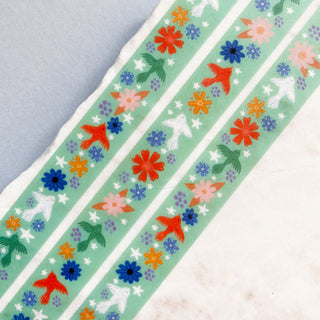 Flying Birds Washi Tape - Mint