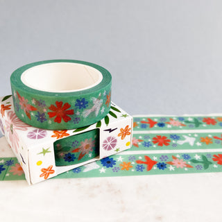 Flying Birds Washi Tape - Mint
