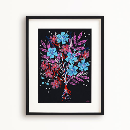 Night Bouquet Art Print