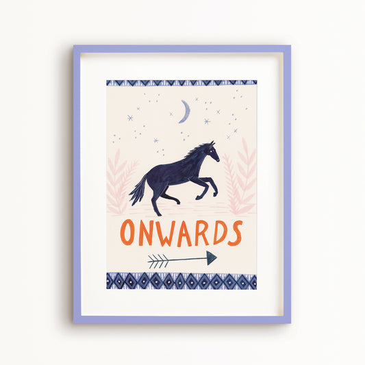Onwards Horse Art Print