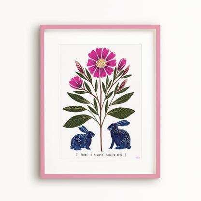 There is Always Shelter Here Art Print