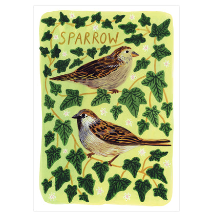 Sparrow Bird Art Print