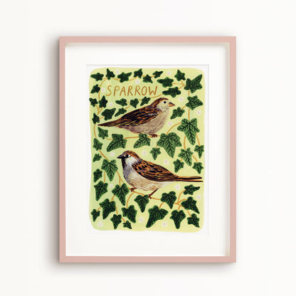 Sparrow Bird Art Print