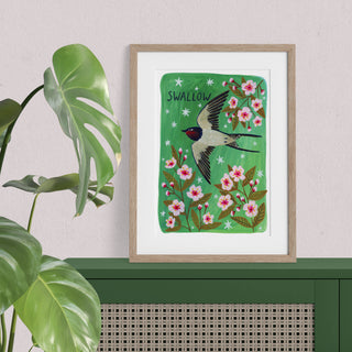 Swallow Bird Art Print