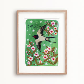 Swallow Bird Poster