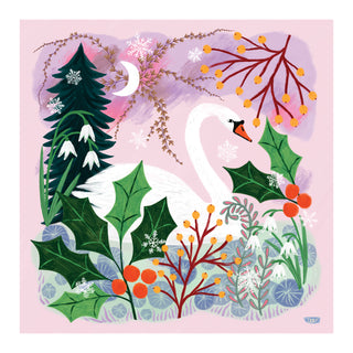 Winter Swan Art Print