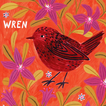 Wren Bird Art Print