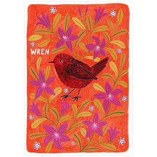 Wren Bird Art Print