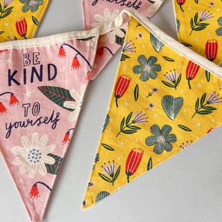 Be Kind to Yourself Recycled Cotton Bunting