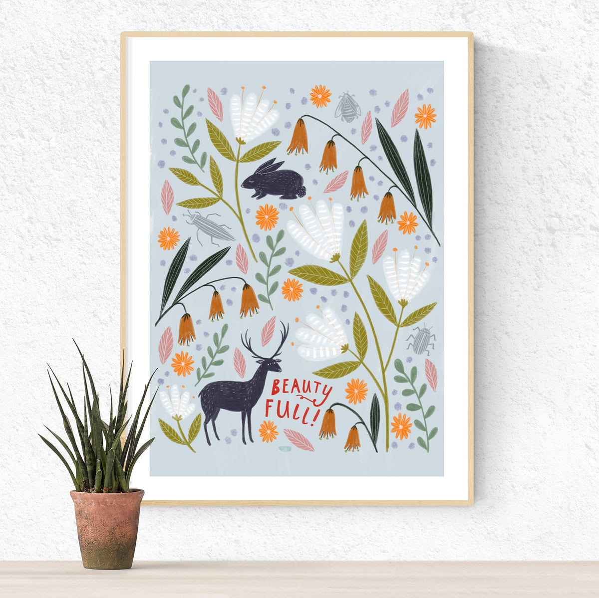 Beauty Full Deer Art Print