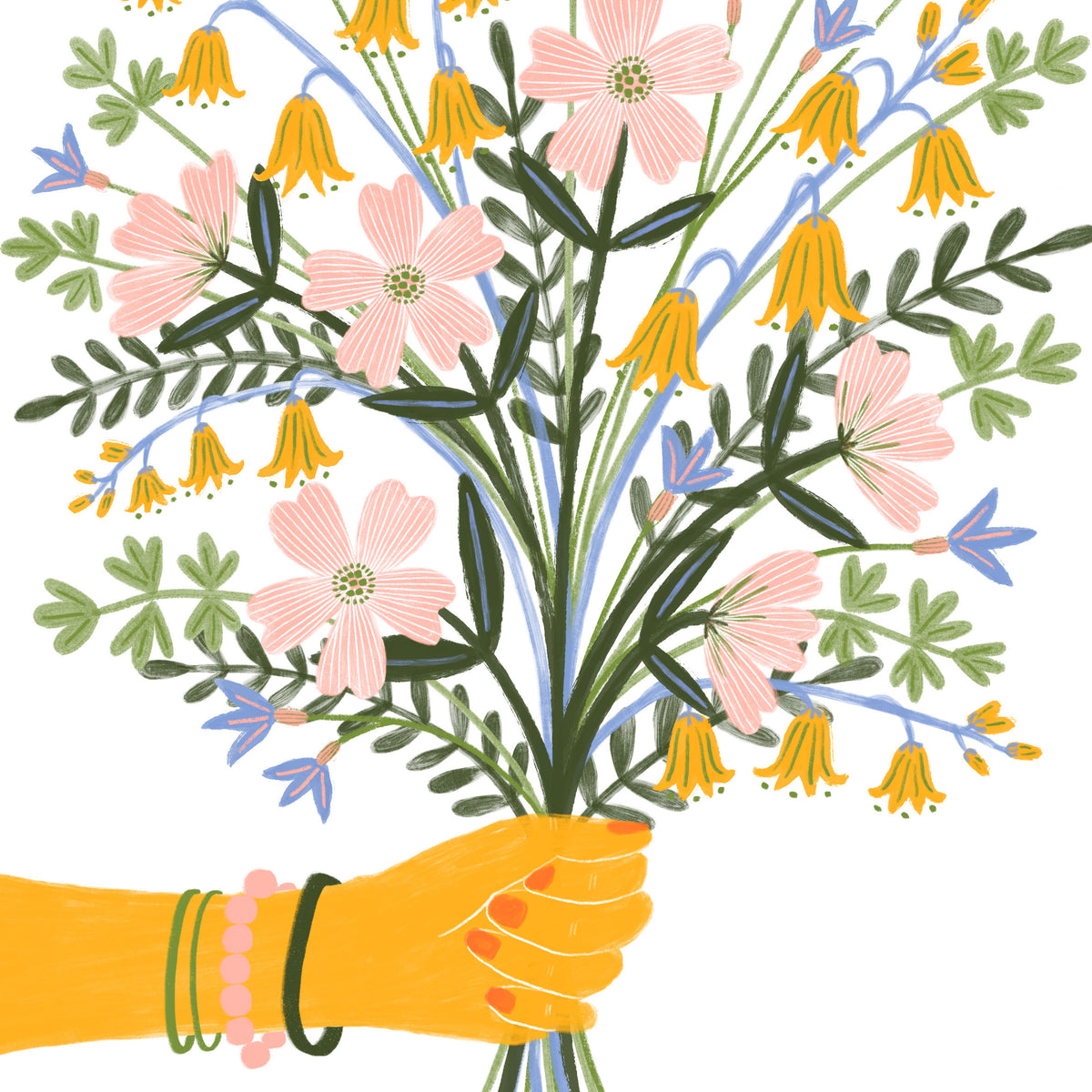 For You Flower Bouquet Art Print
