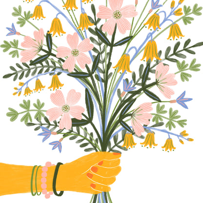 For You Flower Bouquet Art Print