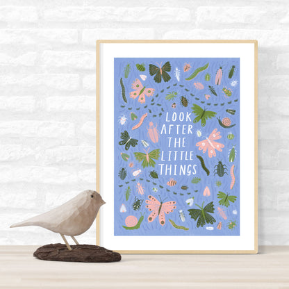 Look After the Little Things Insects Art Print