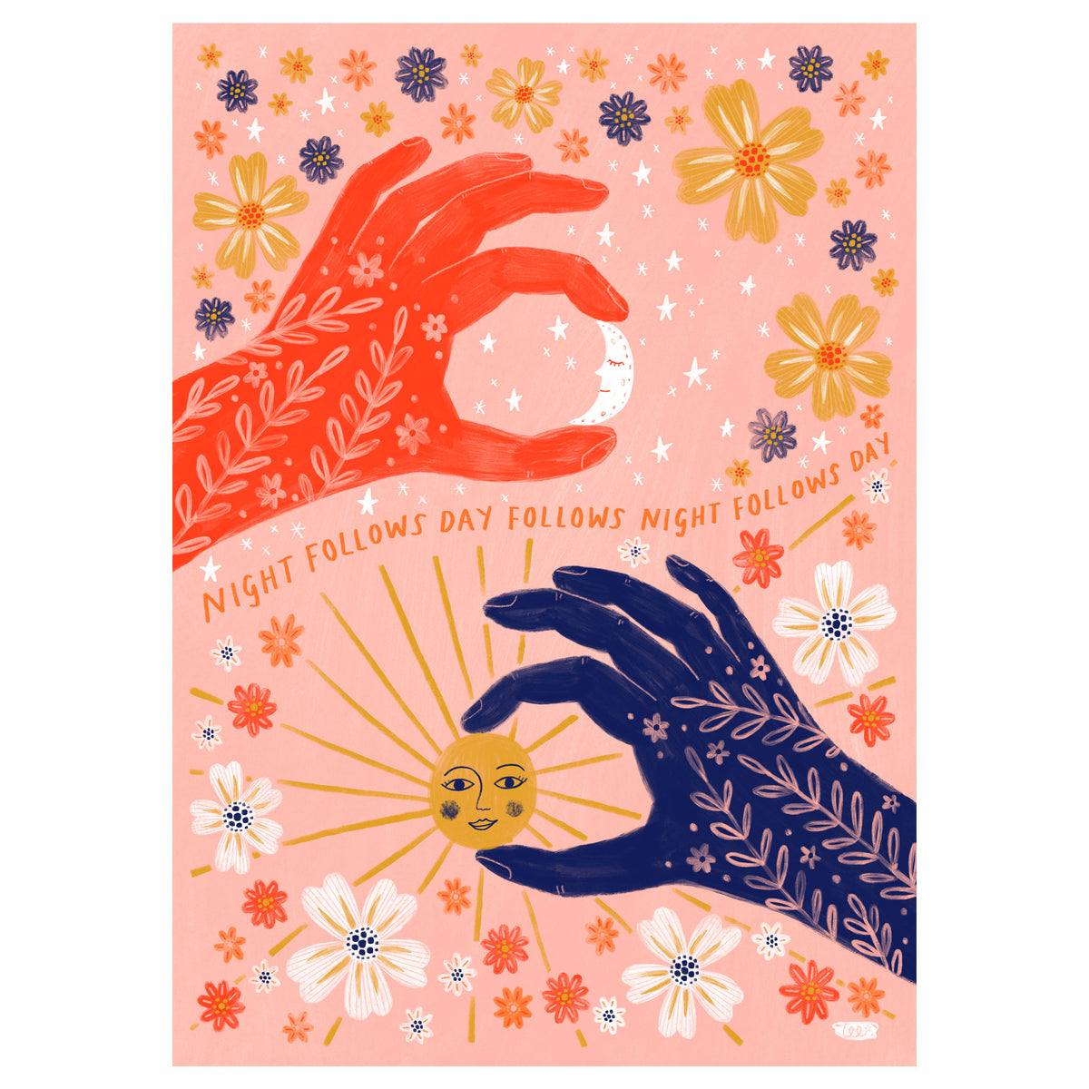 Night Follows Day Art Print