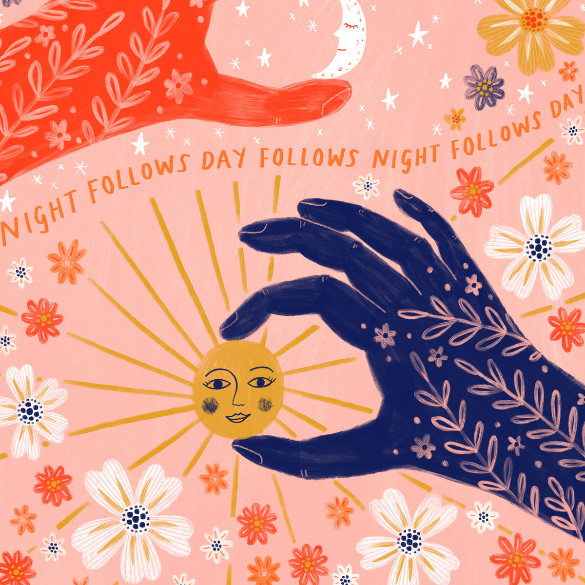 Night Follows Day Art Print
