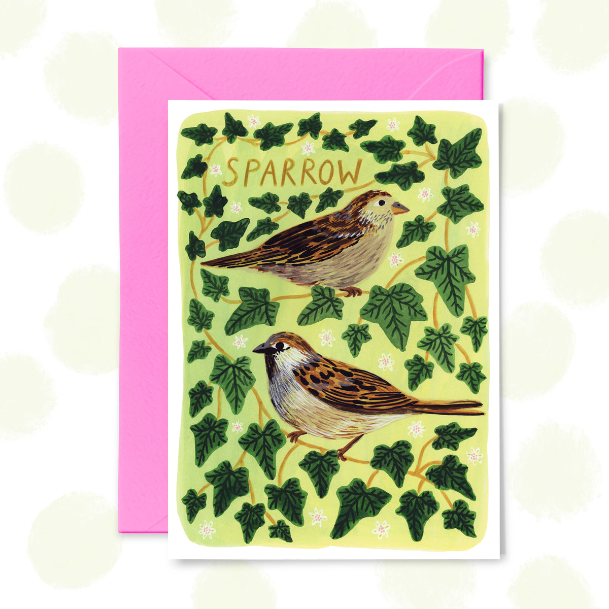 Sparrow Greetings Card