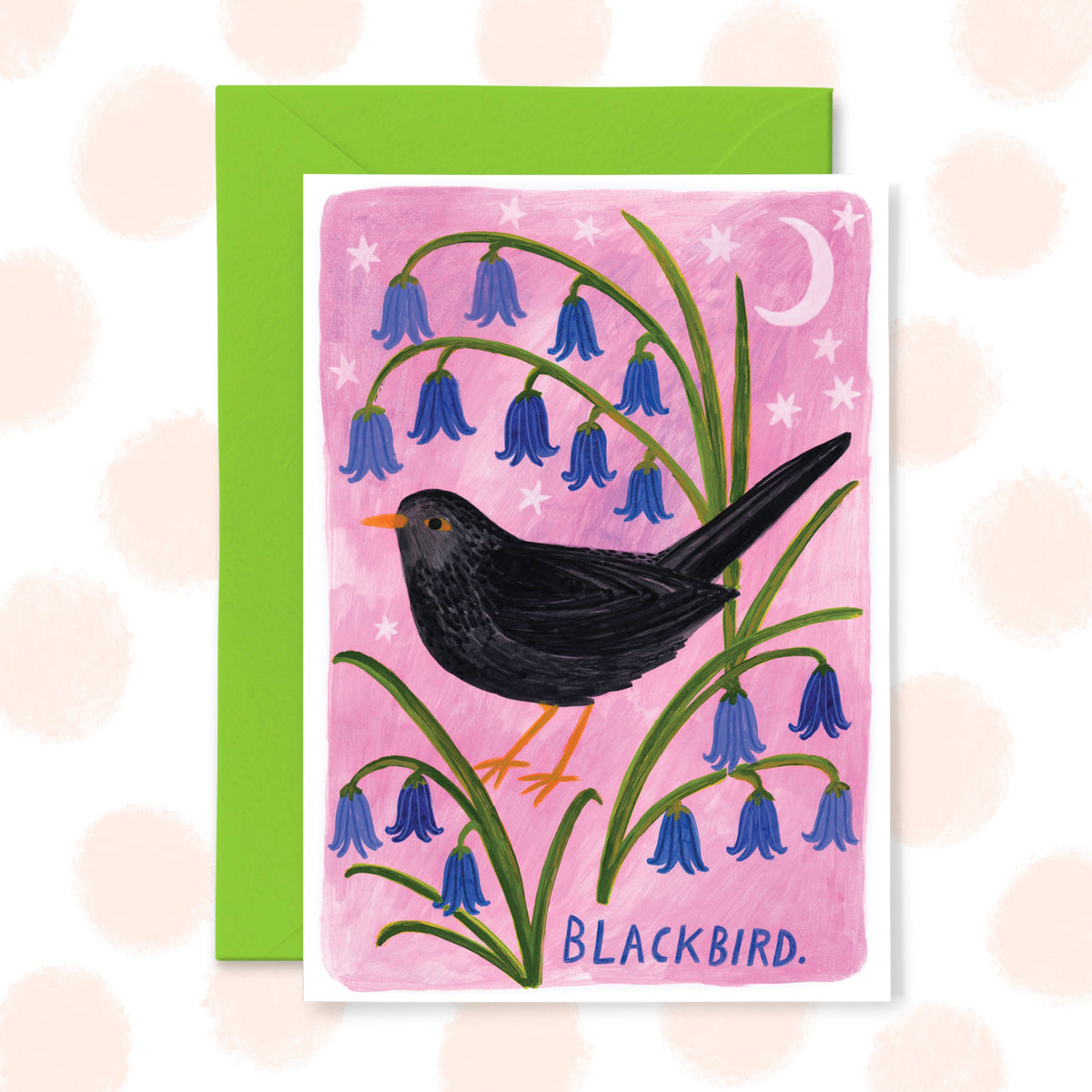 Blackbird Greetings Card