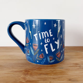 Children's Moon Plate and Mug Set - Time to Fly!