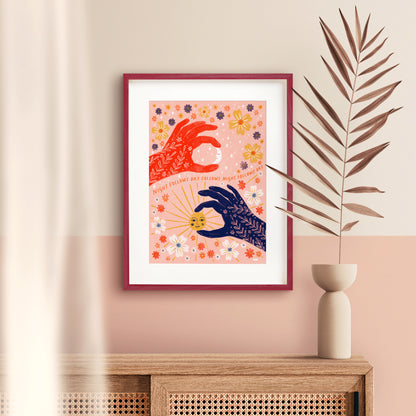 Night Follows Day Art Print