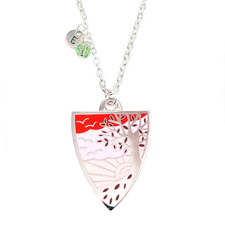 Autumn Personalised Pendant - Silver