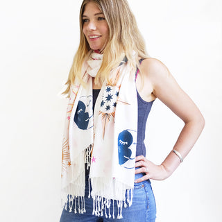 Limited Edition Celestial Bodies Hand Printed Scarf - 2018
