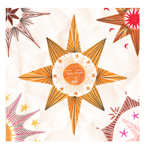 Celestial Bodies Star Art Print