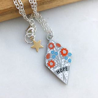 Hope Enamel Necklace