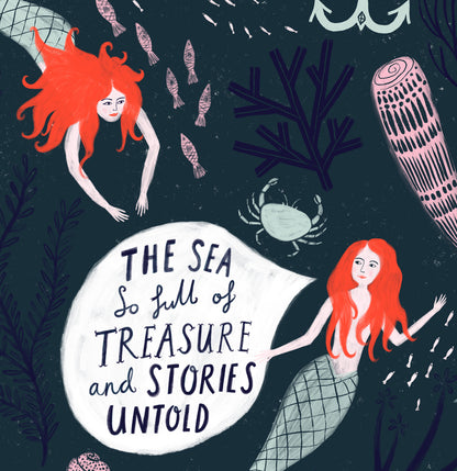 The Sea So Full Mermaid Art Print