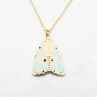 **Second!** Mint Moth Pendant Necklace - Gold