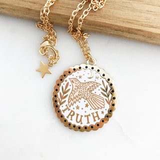 Truth Enamel Necklace