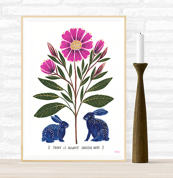 There is Always Shelter Here Art Print