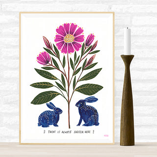 There is Always Shelter Here Art Print