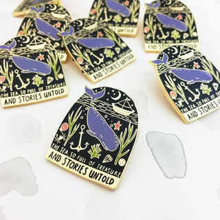 Limited Edition The Sea So Full Enamel Pin Badge - 2017