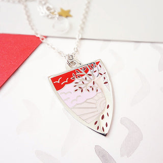 Autumn Personalised Pendant - Silver