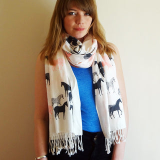 Equus Scarf - Cream