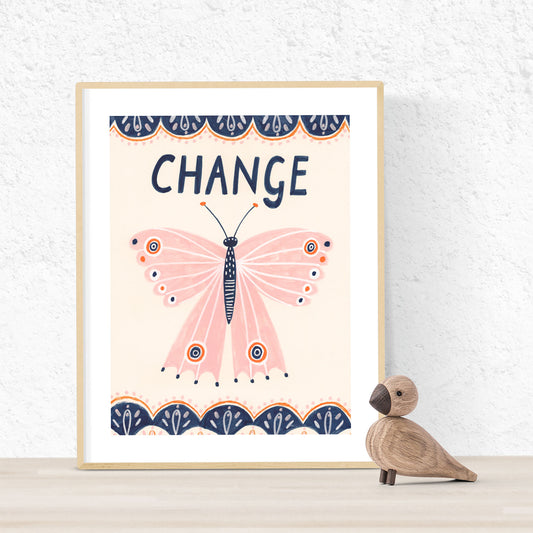 Change Butterfly Art Print