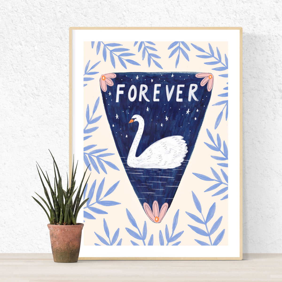 Forever Swan Art Print