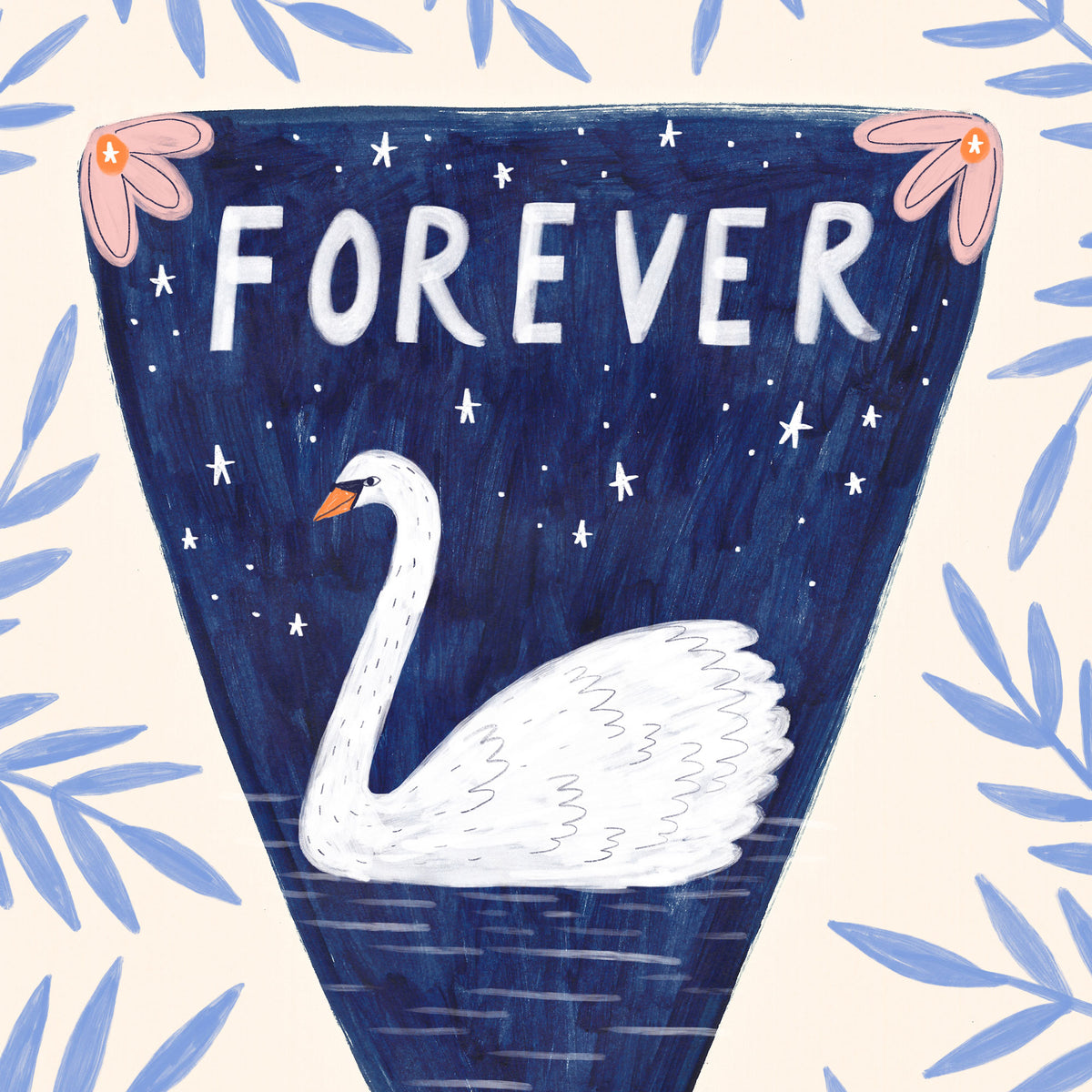 Forever Swan Art Print