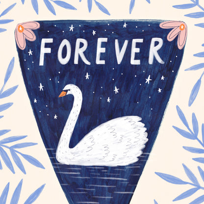 Forever Swan Art Print