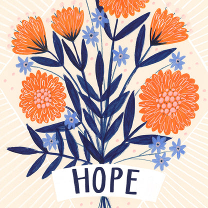 Hope Floral Art Print