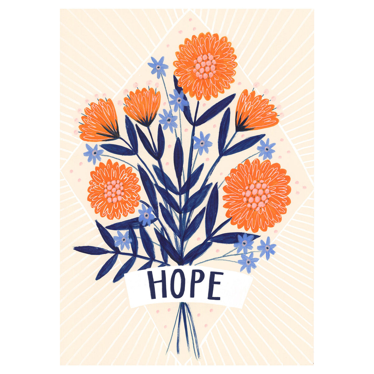 Hope Floral Art Print