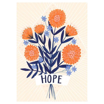 Hope Floral Art Print